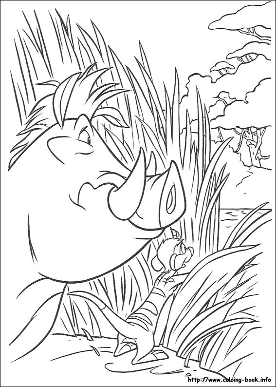 The Lion King coloring picture